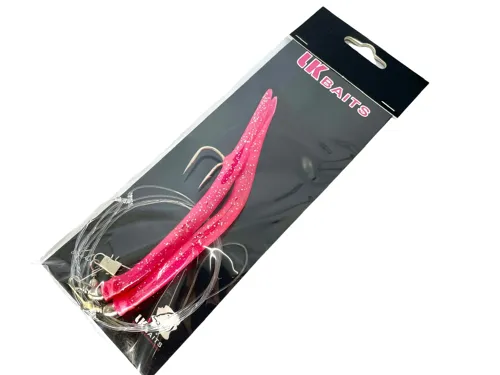 LK BAITS Nadväzec na tresky papriky 8/0 UV Pink, 12cm