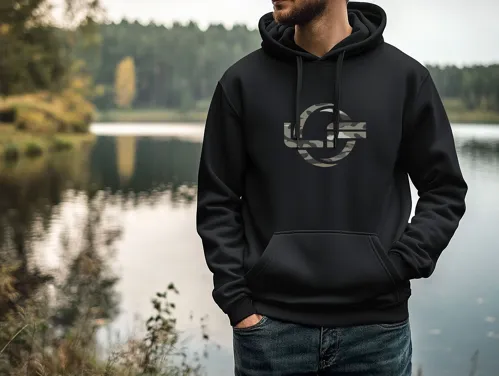 LF COLLECTION Mikina čierna, Camo LF