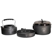 GIANTS FISHING Sada riadu s kanvičkou 3 Piece Pan &amp; Kettle Set