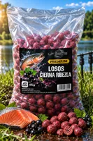 LF BAITS Kŕmne boilie Premium Losos Čierna ríbezľa 5kg