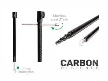 ZFISH Vidlička Carbon Drill Bankstick 1ks