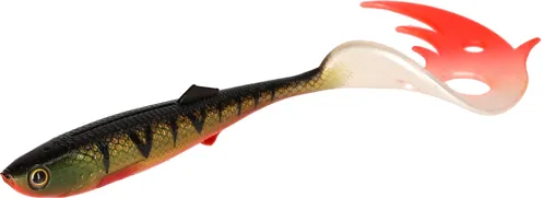MIKADO Nástraha Sicario Pike Tail 8.5cm Bloody Perch (4ks)