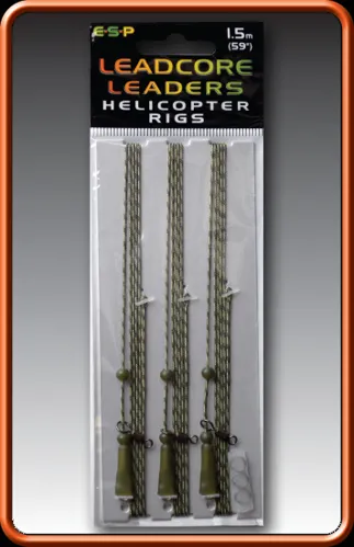 ESP LEADCORE HELICOPTER RIGS SILT 1m - ETLLHR110CS