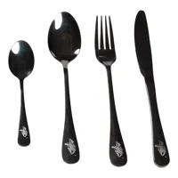 GIANTS FISHING Sada príborov čierný nerez Cutlery SS 410 (4ks)