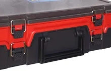 HELL-CAT Plastový kufrík TB Double Layer Red-Grey (39x28x13cm) (2)
