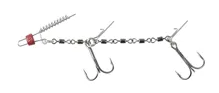 MIKADO Zbrojená montáž Jaws Double Evo Stinger XL 30kg, Treble Hook veľ. 2/0, 1ks