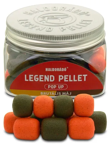 HALDORADO Legend Pellet Pop Up 12-16mm Brutál Pečeň, 50g