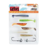 Sada gumených nástrah a jigových hlavičiek Berkley Urban Kit Minnow - 1525663