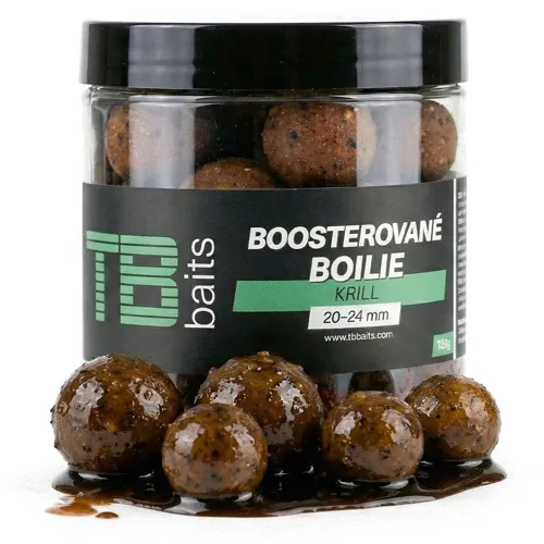TB BAITS Boosterované Boilie Krill 120g, 20-24mm