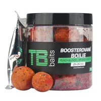 TB BAITS Boosterované Boilie Peach Liver 20-24mm, 120g