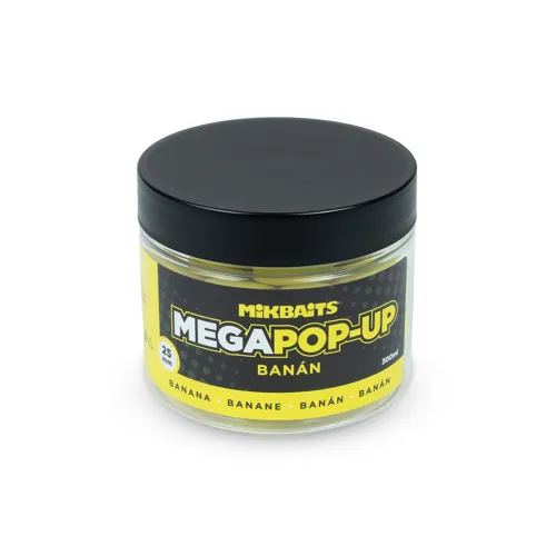 MIKBAITS Mega Pop-Up fluo Banán 25mm, 300ml