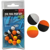 GIANTS FISHING Penové plávajuce boilie Zig Rig Pop-Up mix farieb 14mm,12ks
