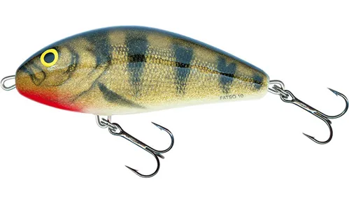 SALMO Wobler Fatso Sinking Emerald Perch - 10cm, 52g (potápavý)