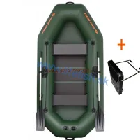 KOLIBRI Čln K-260 T zelený, lamelová podlaha + držiak