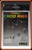 ESP Kaprový nádväzec Short Chod Rigs (3ks)