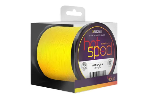 DELPHIN Šnúra HotSpod 4 /žltá, 0.14mm 9.1kg, 300m (4 vlaknová)