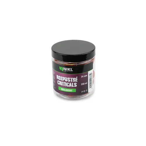 NIKL Rozpustné Criticals boilie Krillberry 250ml