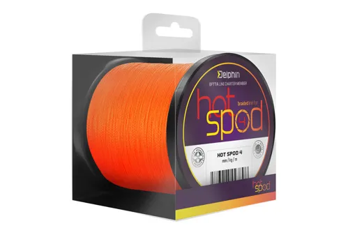 DELPHIN Šnúra HotSpod 4 /oranžová, 0.14mm 9.1kg, 300m (4 vlaknová)