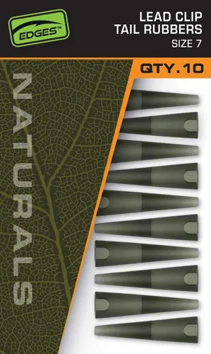 FOX Prevlek Naturals Lead Clips Tail Rubbers veľ.7, 10ks