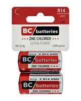 BC BATTERIES C-R14 UM2 Extra power Zinkochloridová 1,5V 2ks