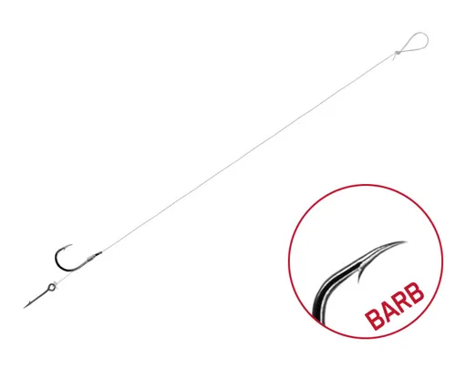DELPHIN Nadväzec s ostňom FLR Sting 8cm, 0.22mm, veľ. 10, 6ks