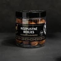 RIVERBAITS Rozpustné Boilies Mango Habanero 24mm, 150g