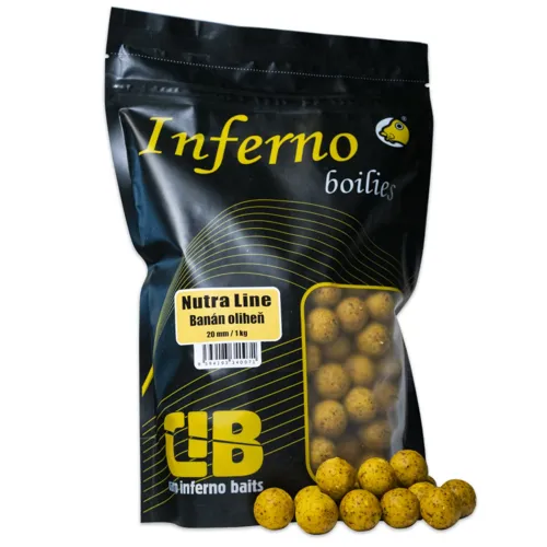 CARP INFERNO Boilies Nutra Line Banán & Oliheň