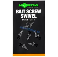 KORDA Skrutka Micro Ring Swivel Bait Large (5ks) (1)