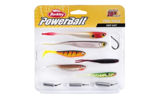 Sada gumených nástrah a jigových hlavičiek Berkley Pro Pack Dropshot - 1532030