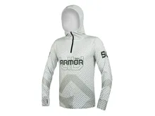DELPHIN Tričko s kapucňou UV Armor 50+ Olive, veľ. S