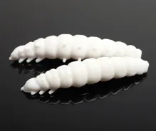 LIBRA LURES Larva 30 White 001 (15ks) syrová príchuť