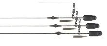 FOX Montáž Edges Submerge Heli-Clip Rigs Naturals 75cm,40lb 3ks