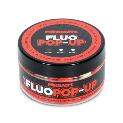 MIKBAITS Fluo Pop-up Brusinka Cesnak