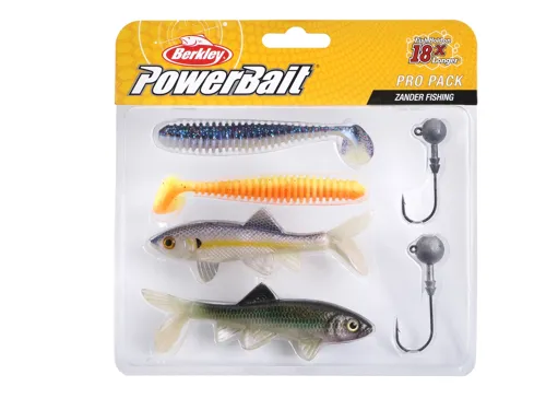 BERKLEY Sada gumených nástrah a jigových hlavičiek Pro Pack Zander - 1532031