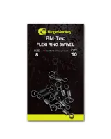 RIDGEMONKEY Obratlíky Flexi Ring Swivel 10ks