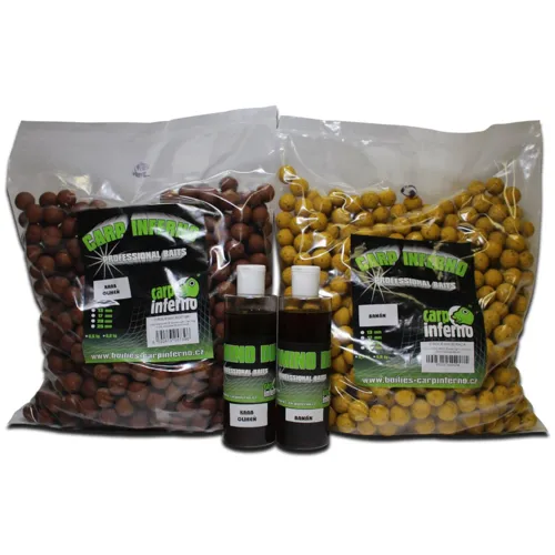 CARP INFERNO AKCIA Boilies Light Line 3kg + 250ml Booster