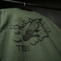 TB BAITS Tričko Hidden Carp Green (40)