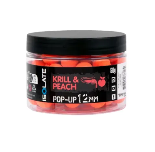 SHIMANO Bait Isolate Pop-Up Krill Peach 12mm Fluoro Orange, 50g