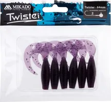 MIKADO Nástraha TWISTER 64mm/GRAPE (6ks) (1)