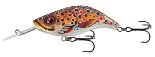 SALMO Wobler Sparky Shad Floating Brown Holographic Trout 4cm (plávajúci)