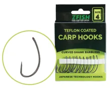 ZFISH Teflonové Háčiky bez protihrotu Curved Shank BL (10ks)
