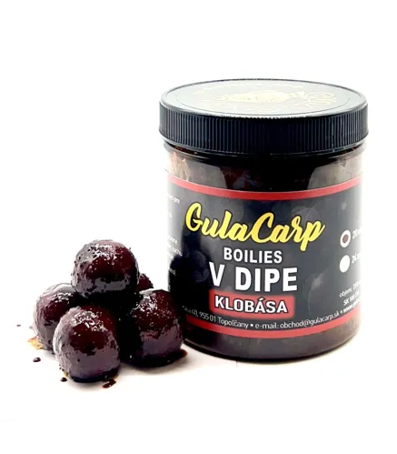 GULA CARP Exclusive Boilies v Dipe Klobása 16mm
