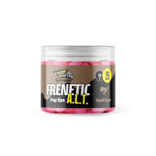 CARP ONLY Plávajúce Boilies Frenetic A.L.T. Hi-Visual Pop Ups Squid Liver 16 mm 50 g