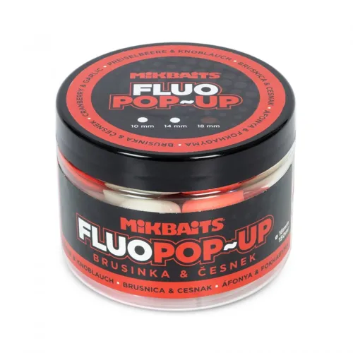 MIKBAITS Fluo Pop-up Brusinka Cesnak