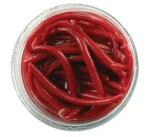 BERKLEY GULP Hnoják červený 5cm, 60ks