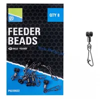 PRESTON Závesný systém s karabínou Feeder Bead (8ks)