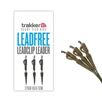 TRAKKER Hotové olovenky Leadfree Leadclip Leader 75cm, 3ks