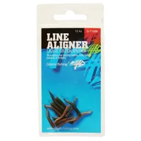 GIANTS FISHING Rovnátka na háčik Line Aligner-Small zelené-hnedé 12ks