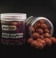 SQUAT CARP Active Wafters Bloody Mulberry neutrálne vyvážené boilies 150g (rozpustné)
