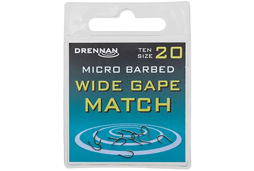 DRENNAN Háčiky s lopatkou Wide Gape Match